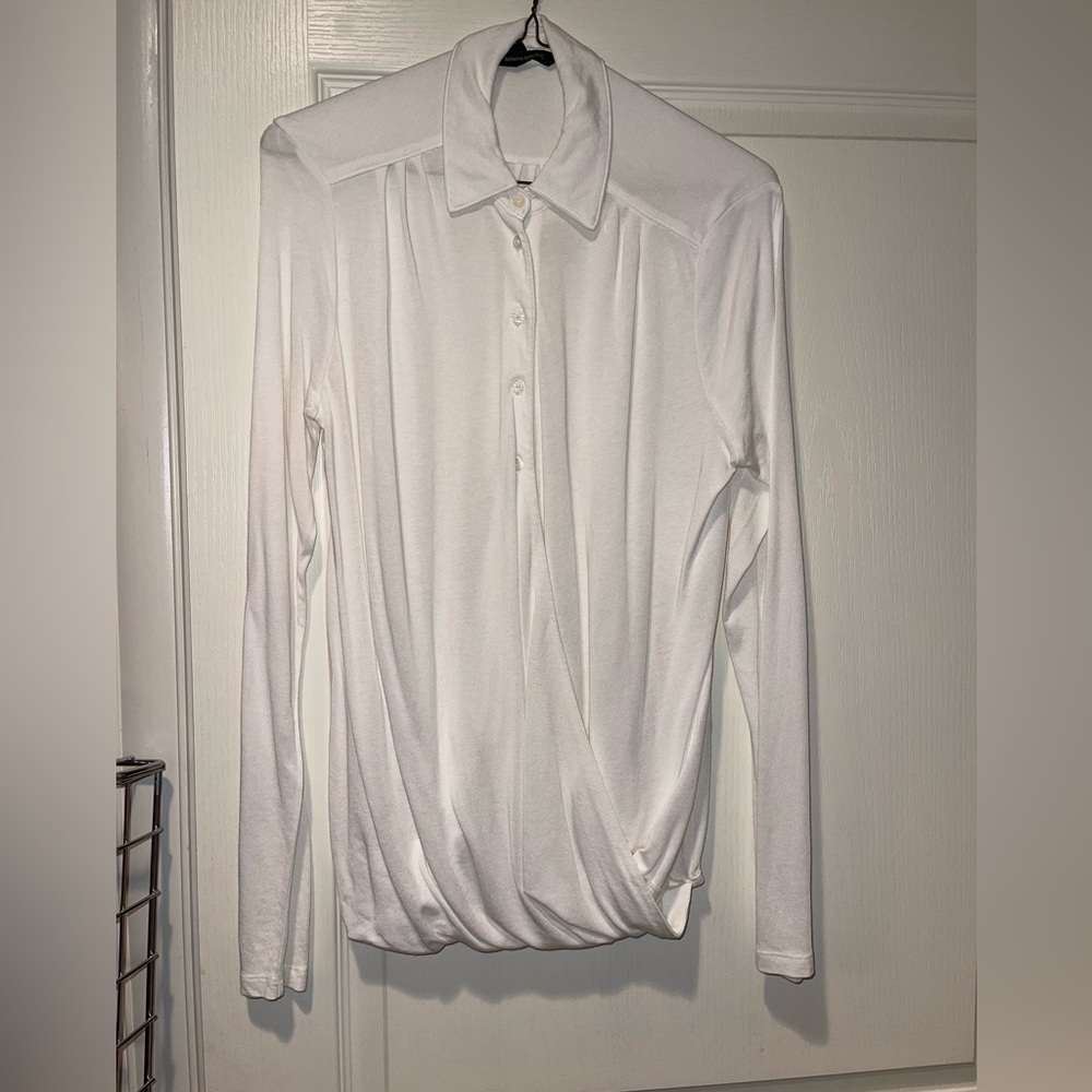 sz s. long sleeve shirt. banana republic.